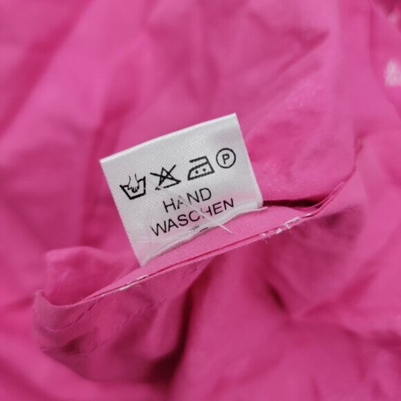 ORIGINAL STEINDL Womens 32 Dress German Dirndl PINK White Floral Oktoberfest - Picture 9 of 16